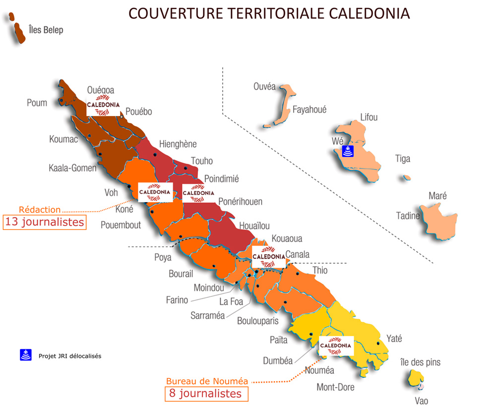 Couverture nationale  Calédonia