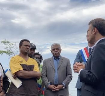 Emmanuel Macron à Touho ©Caledonia