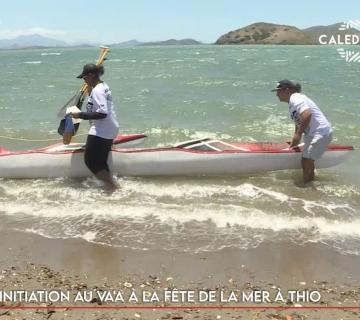 Initiation au Va’a à la fête de la mer à Thio