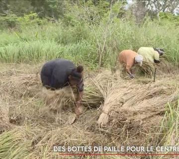 Des bottes de paille pour le Centre Culturel de l’aire Xârâcùù