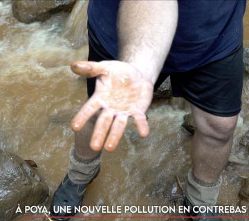 À Poya, une nouvelle pollution en contrebas de la mine Pinpin