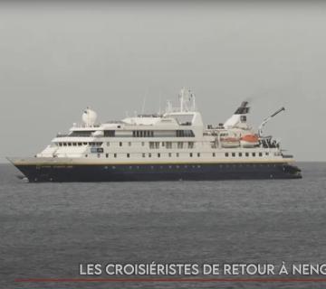 Les croisiéristes de retour à Nengone 