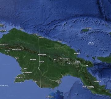 Carte de la PNG
